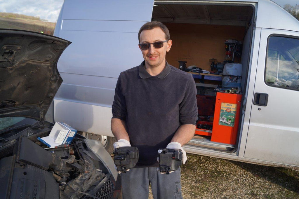 Xavier Quenault utilise les pièces moteur d'origine.