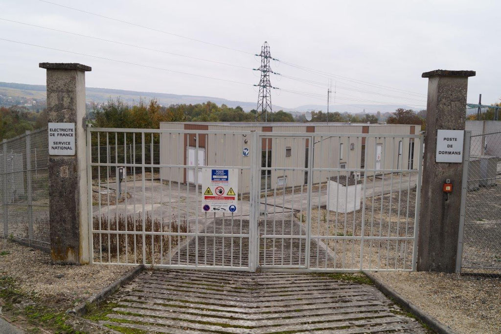 Le poste source ENEDIS de Dormans dans la Marne.