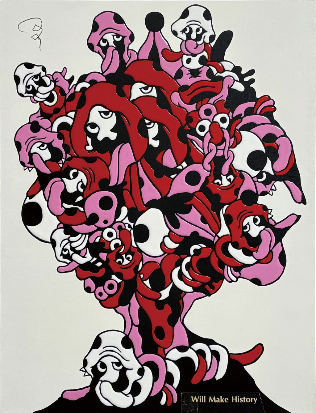 「Birth」素材　アクリル・他/木製パネル　サイズ　410ｘ318ｍｍ　2025