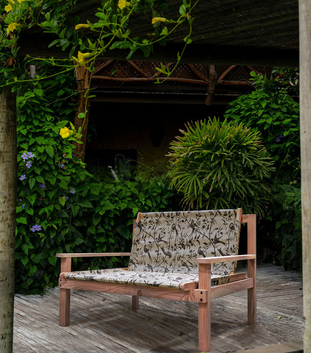 banquette d'extérieur bois made in france