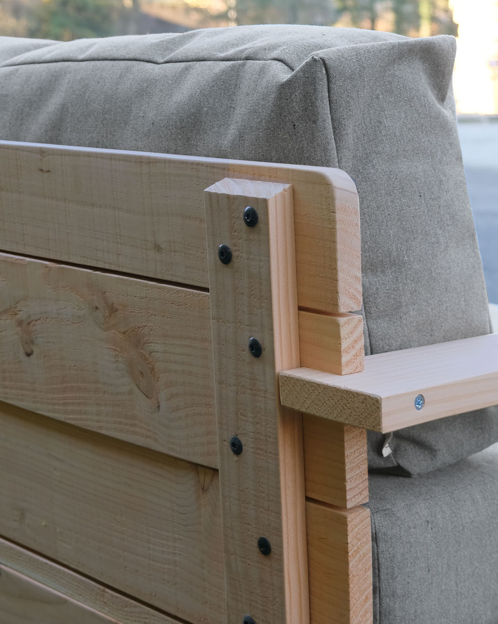 canapé de jardin bois douglas made in france