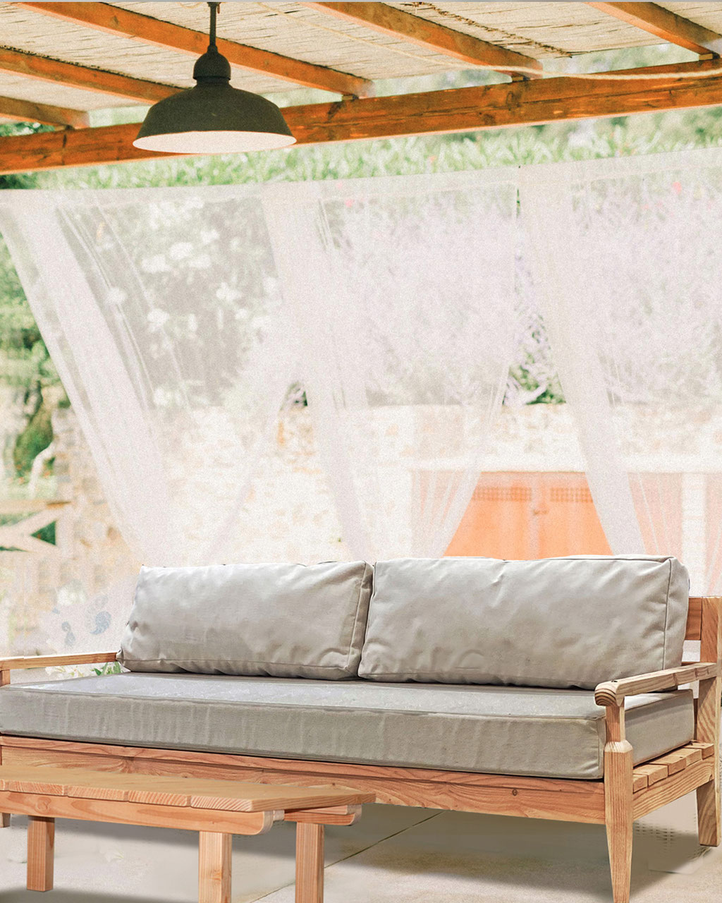 canapé de jardin bois douglas made in france