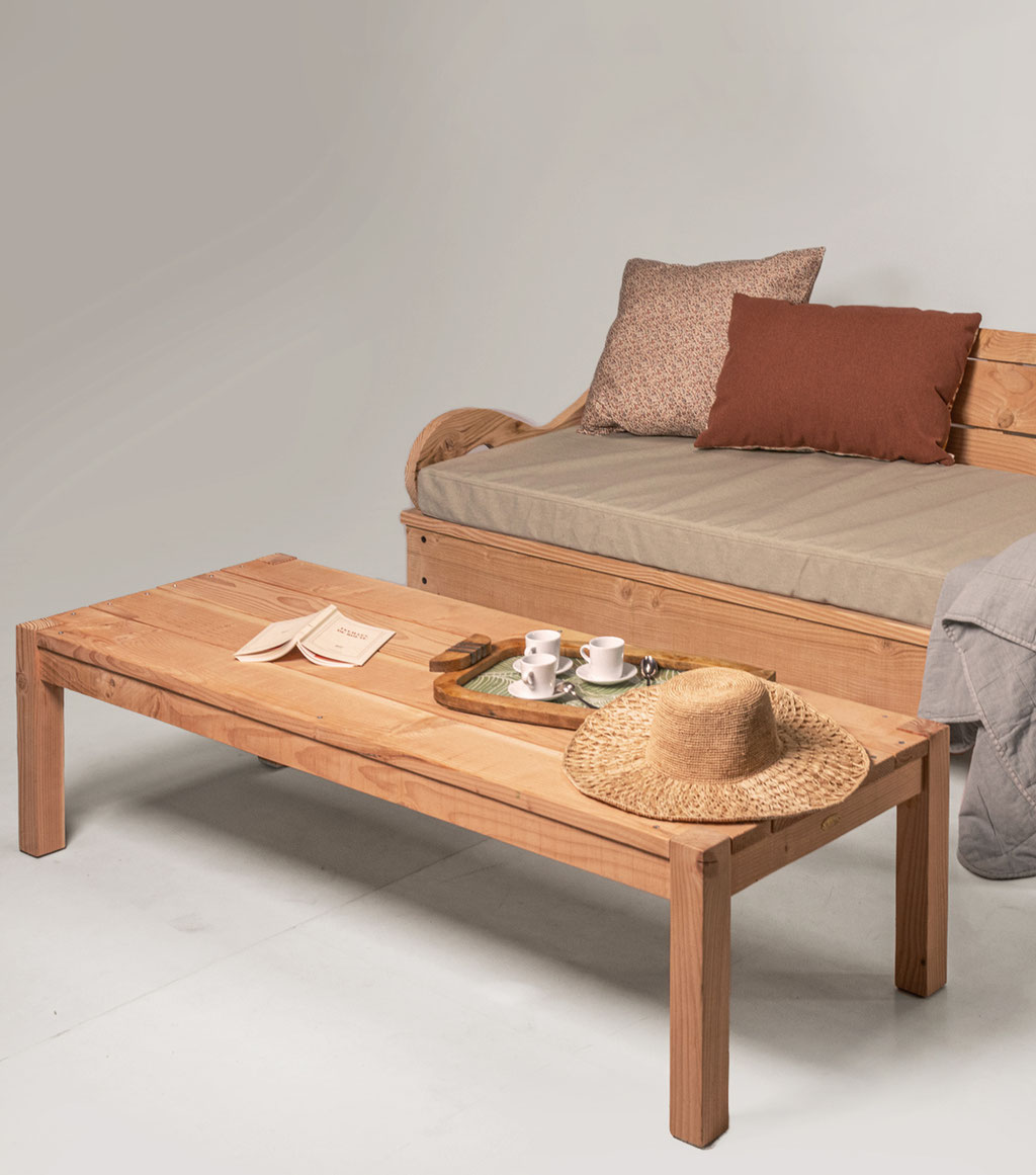 table basse d'extérieur bois made in france