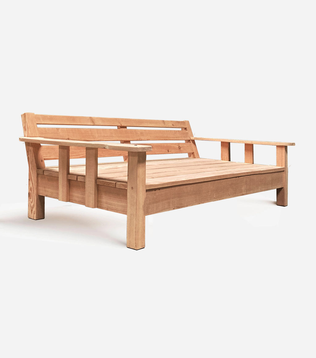 canapé de jardin bois douglas made in france