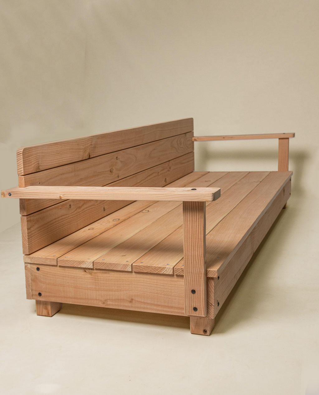 canapé de jardin bois douglas made in france