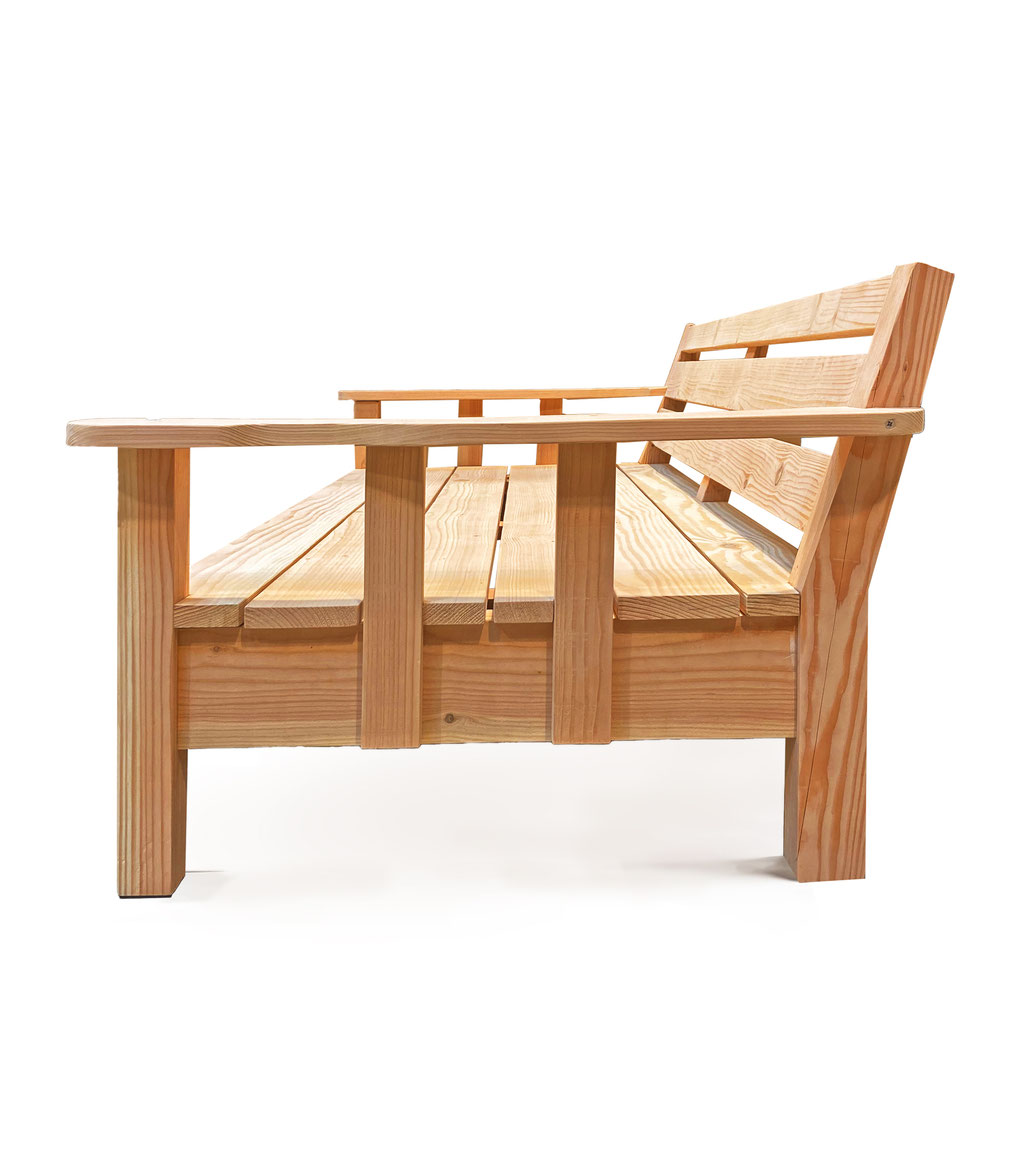 canapé de jardin bois douglas made in france