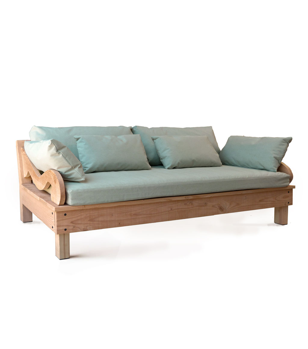 canapé de jardin bois douglas made in france