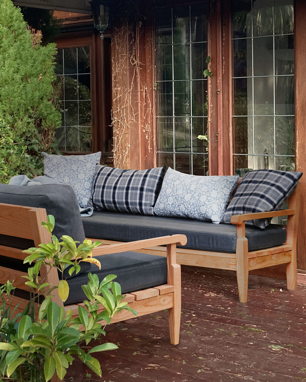 canapé de jardin bois douglas made in france