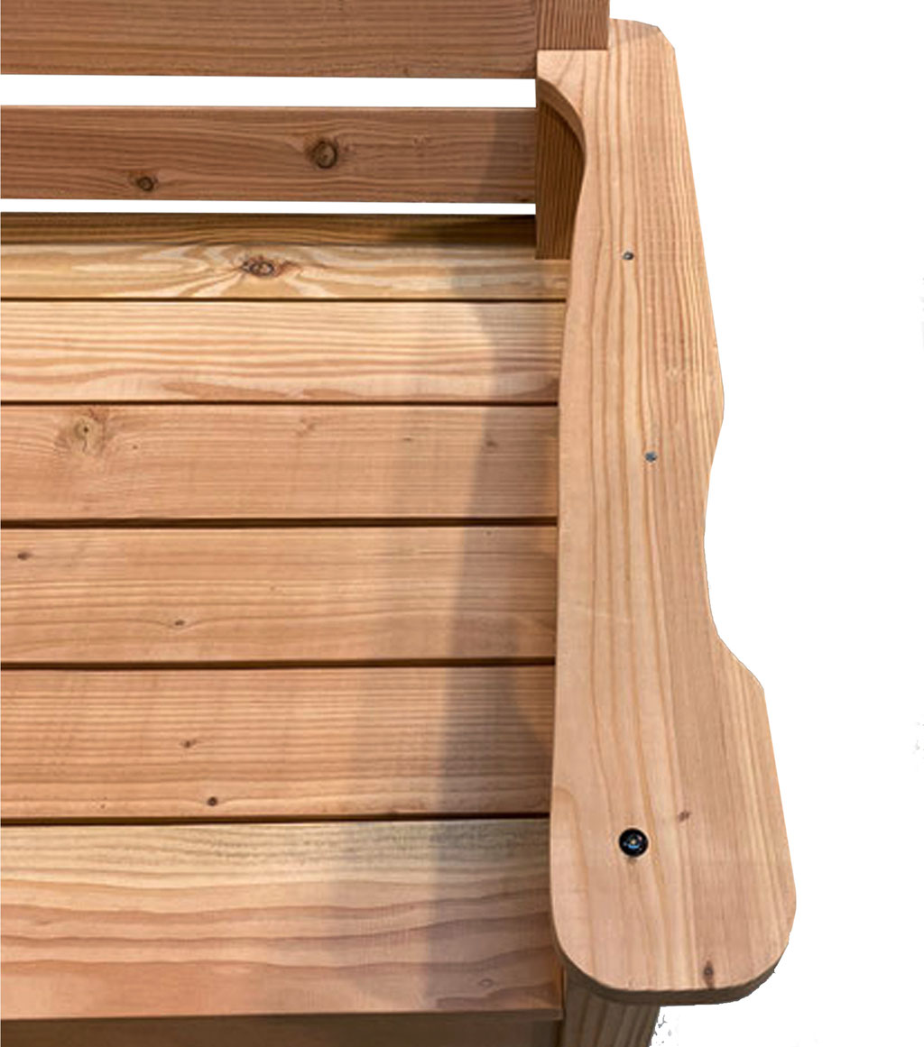 canapé de jardin bois douglas made in france