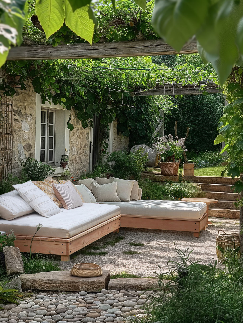 canapé de jardin bois douglas made in france