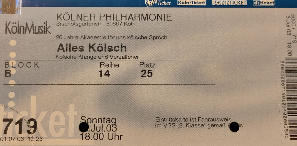 Huusmeister, Philharmonie, Köln 2003