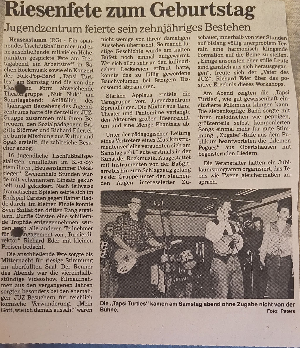 Tapsi Turtles, JUZ Heusenstamm, OP Feb. 1990
