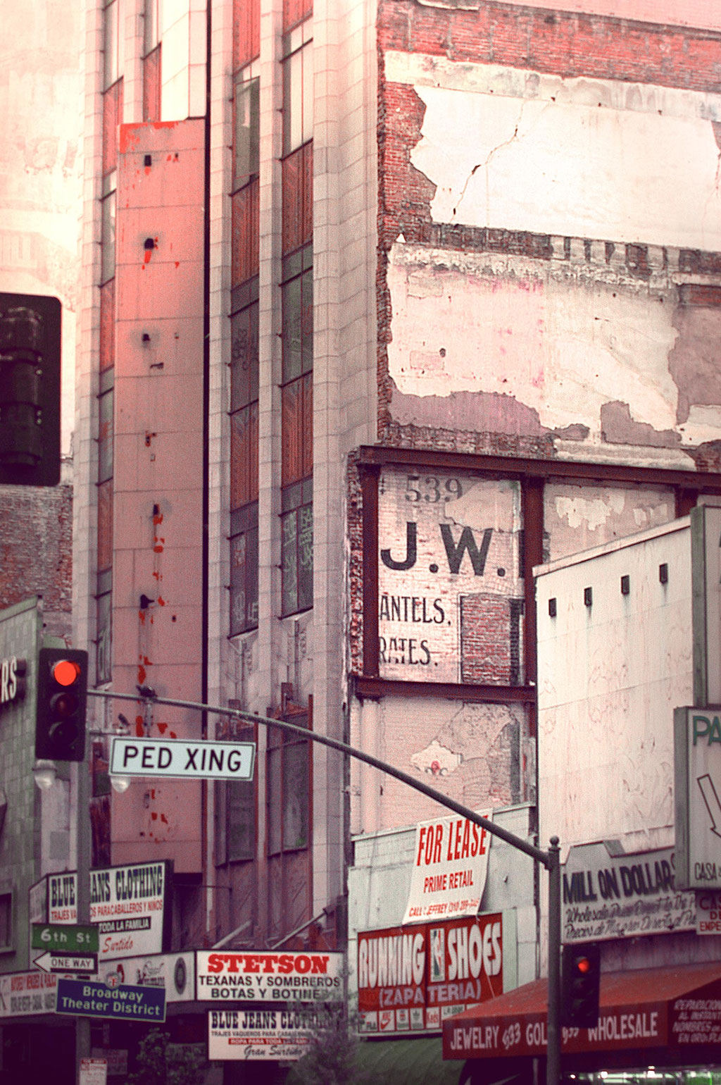 photographie d'art rue street immeubles usa route 66 road vintage buildings urbain city ville