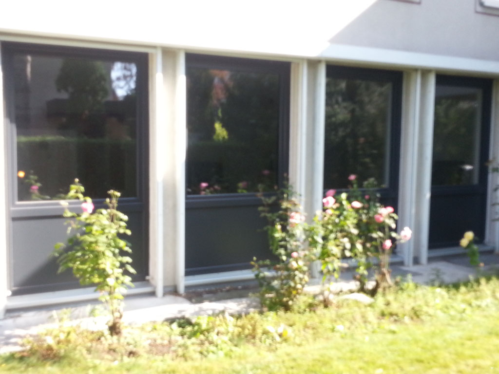 Fenster-Kunststoff anthrazit unten Füllung