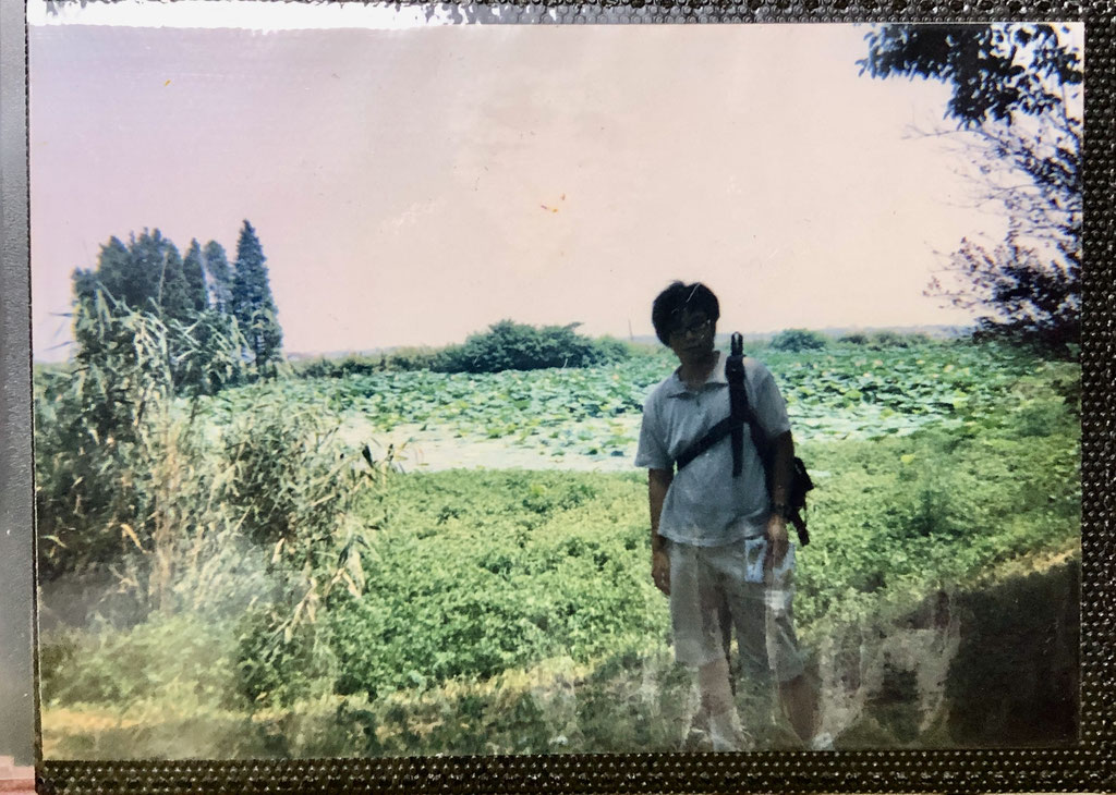 「無錫：亀頭公園」湿地帯にて