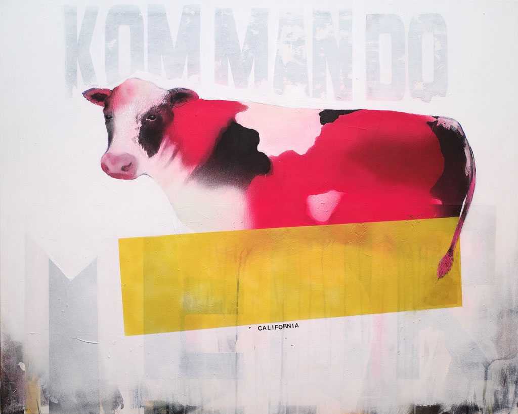 "Kommando California" - Acryl, Lack, Leinwand - 80cm x 100cm - 2024