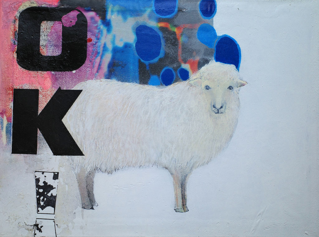 "Let´s do it!" - Acryl, Lack, Leinwand - 30cm x 40cm - 2024