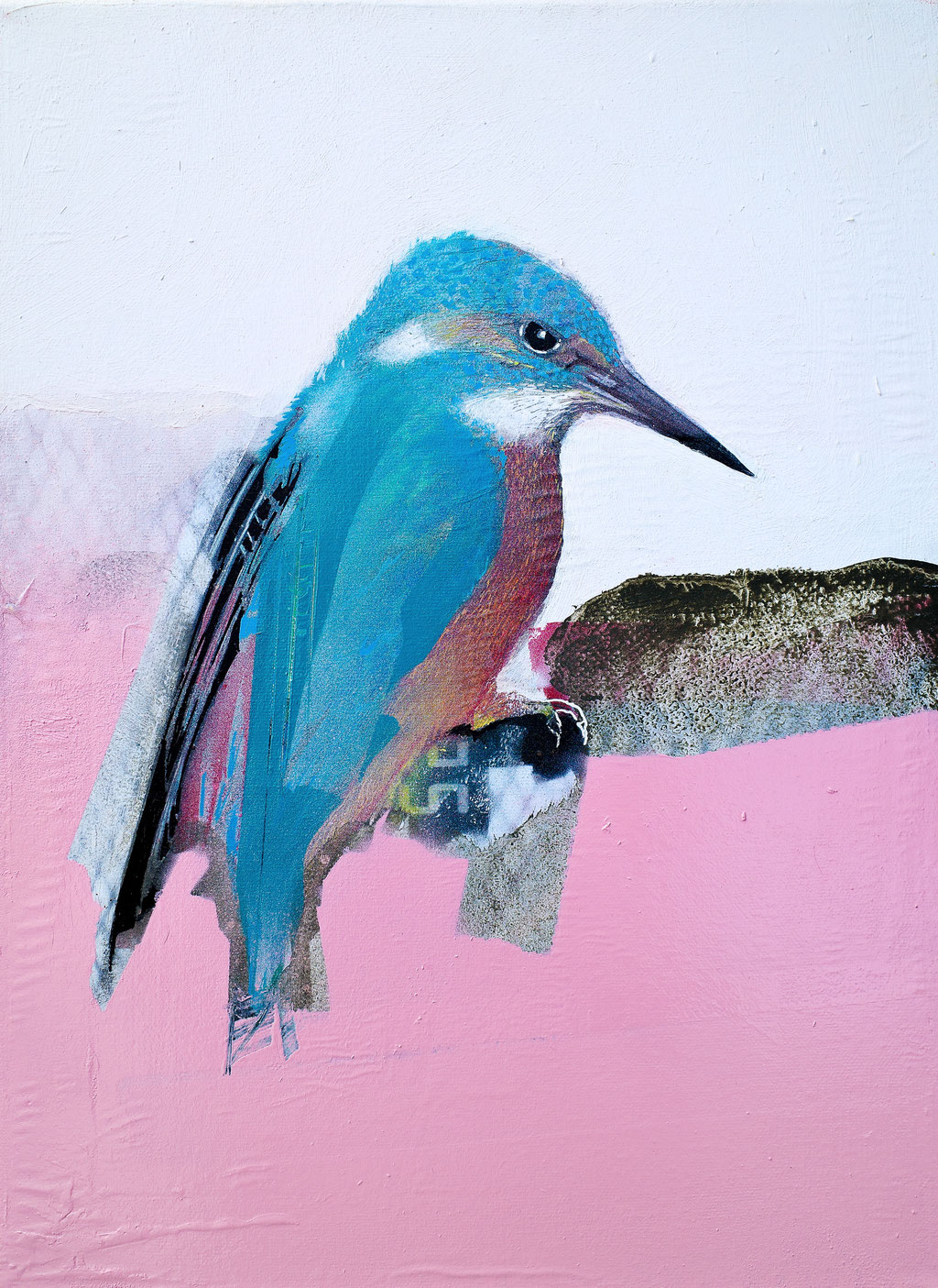 "Citybird VI" - Acryl, Lack, Leinwand - 40cm x 30cm - 2019