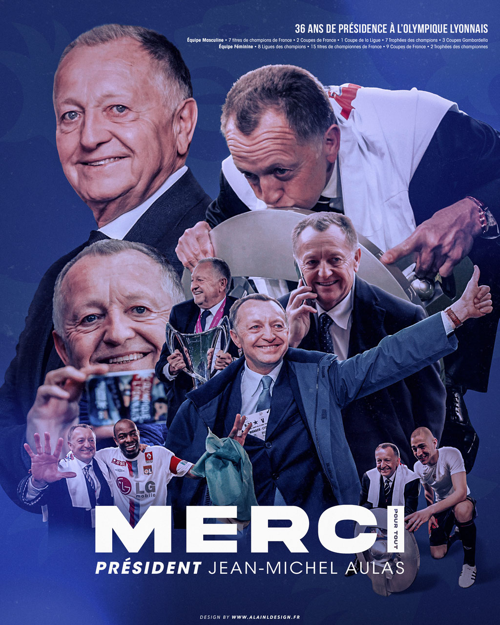 Merci Jean-Michel Aulas, 36 ans en tant que Président de l'OL 