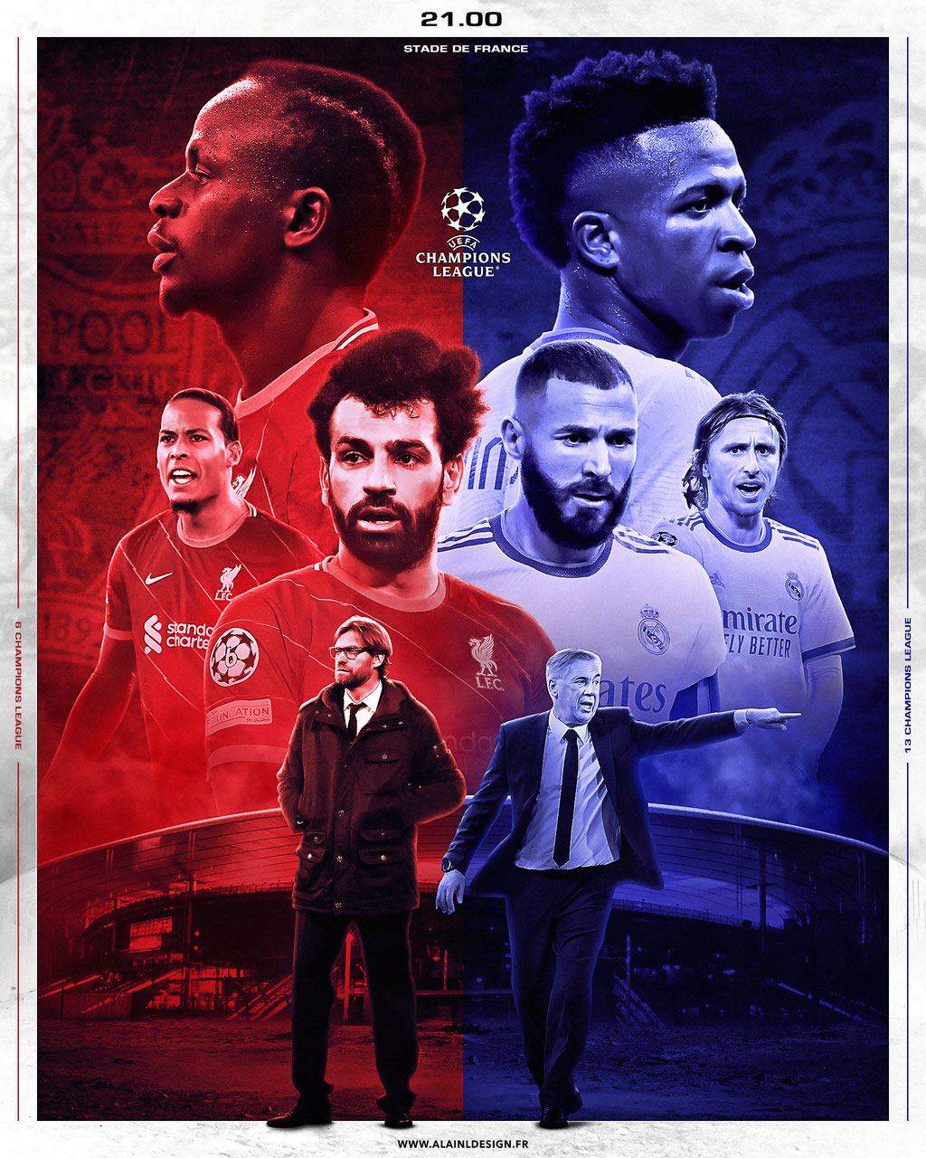 Liverpool vs Real Madrid - Finale Ligue des Champions - Affiche de match 