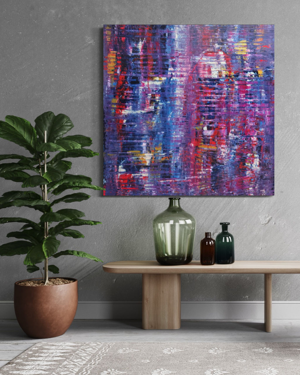 "Light breaks II" 2018, 48"x48" - Available