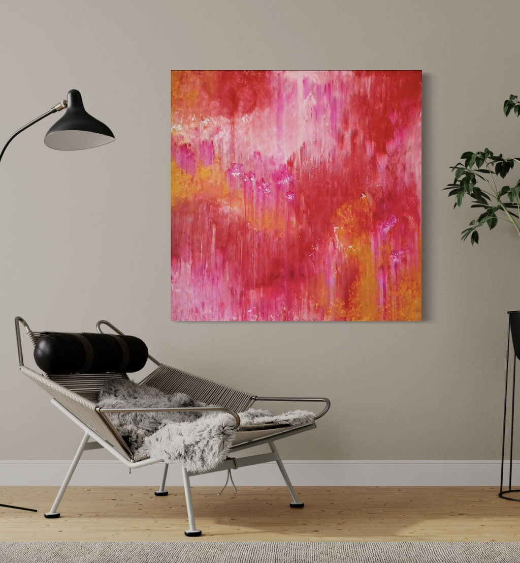 "Hidden Roses" 48"48" SOLD nach Köln