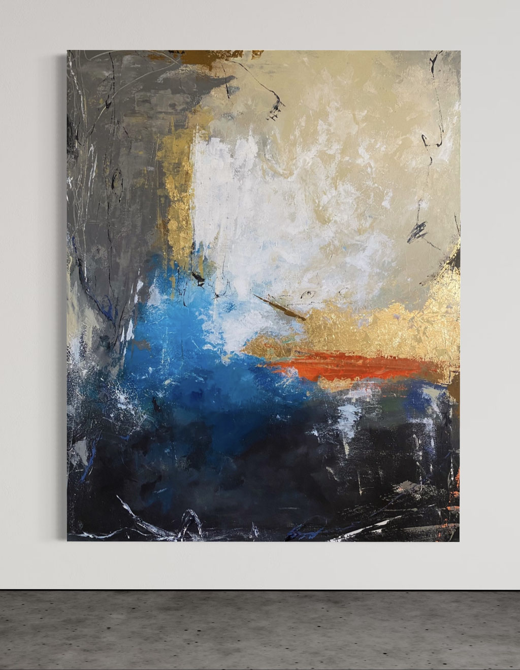 "Golden Edge" 48"x59" - SOLD zu sehen auf Paramout bei Dexter Resurrection