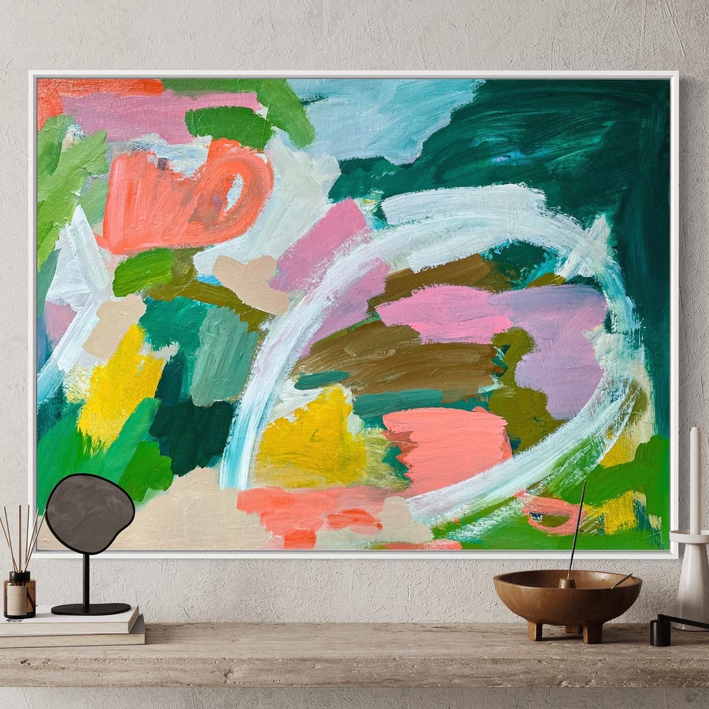 "Art Deco" 35"x47" Framed SOLD nach New York