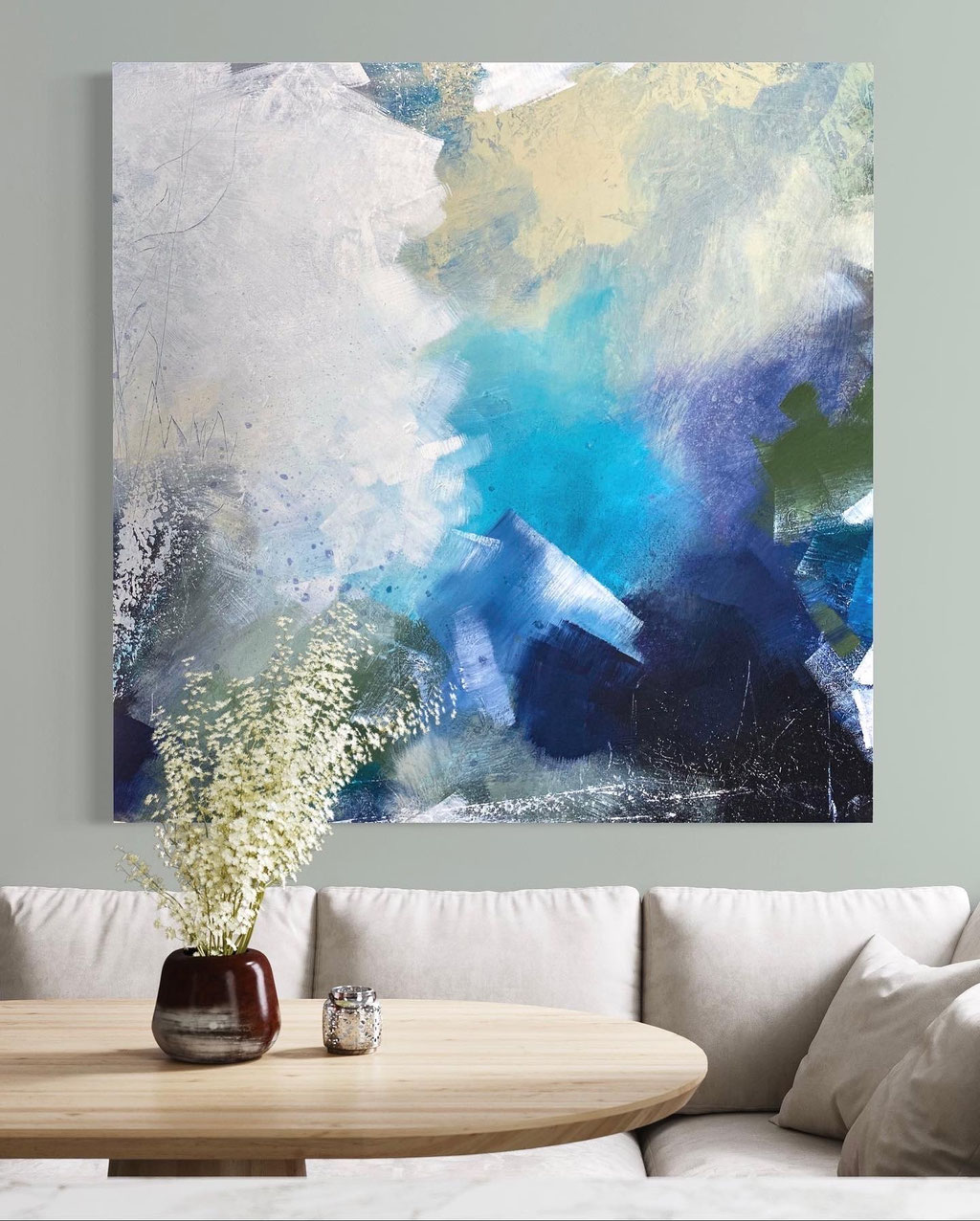 Deep Water Soul" 2022, 48"x48" SOLD