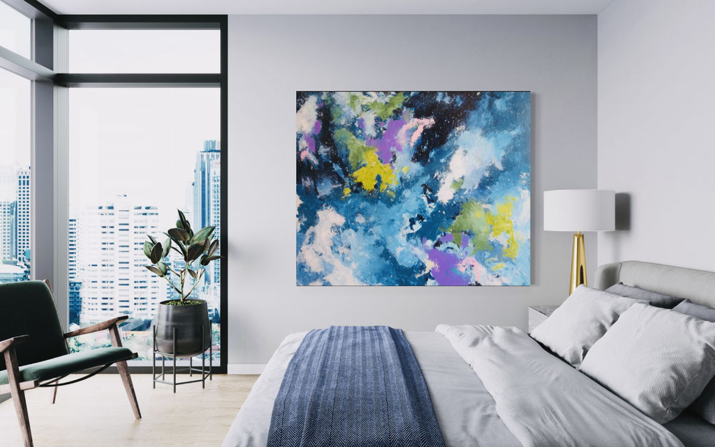 "Night Sky" 59"x48" 2018 - SOLD nach New York