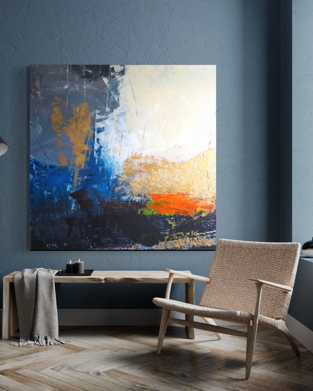 "Gold Abstract" 48"x48" SOLD