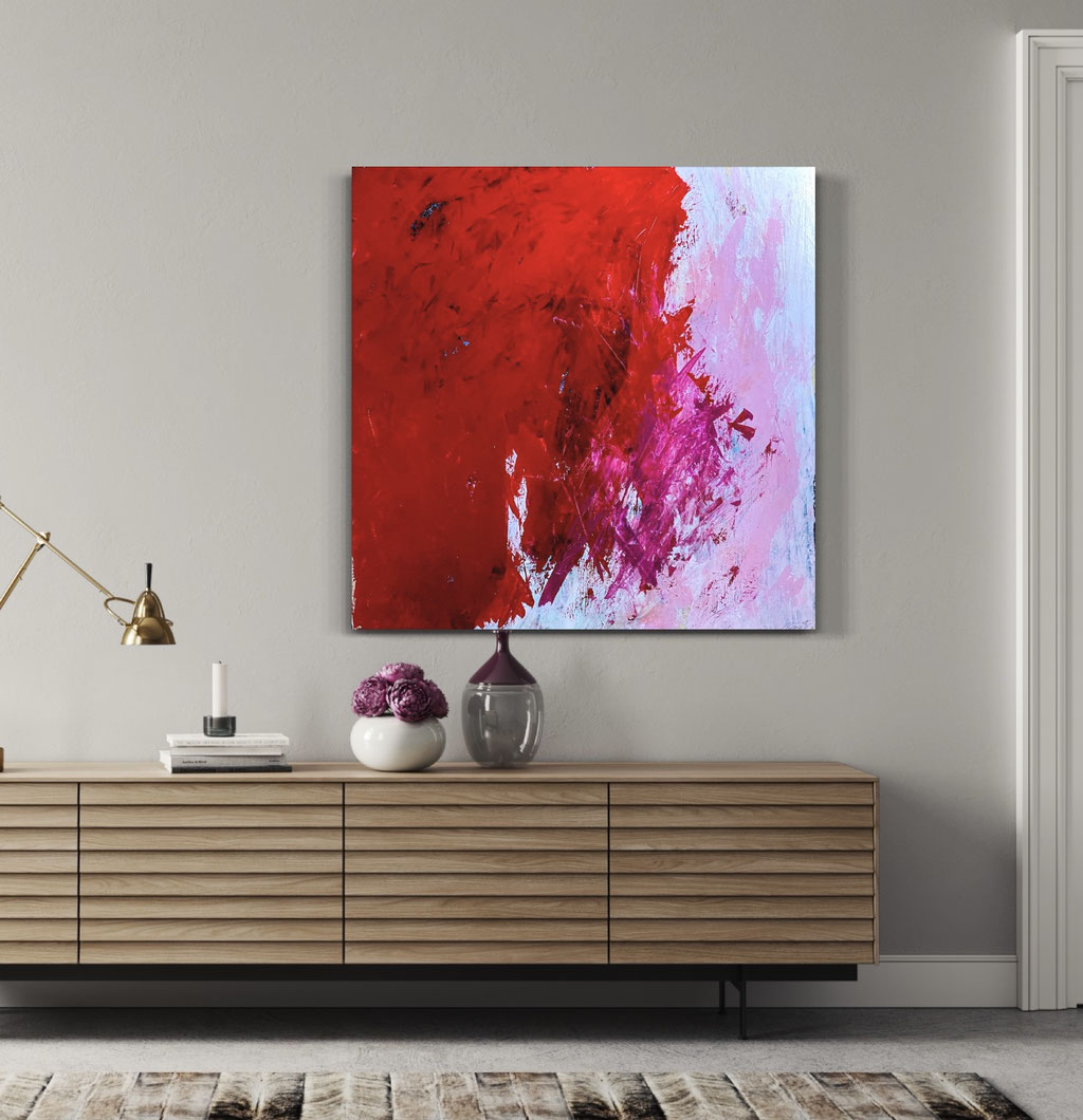  "Red" 40"x40" SOLD