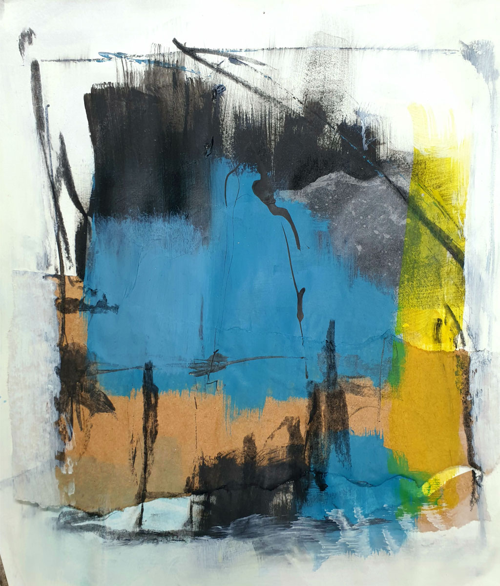 2020/6, Flächen, Formen, Papier, 30x30 cm 