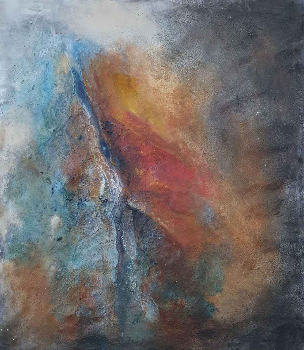 2020/3, Abstrakt, Acryl, Leinwand, 45x53 cm 
