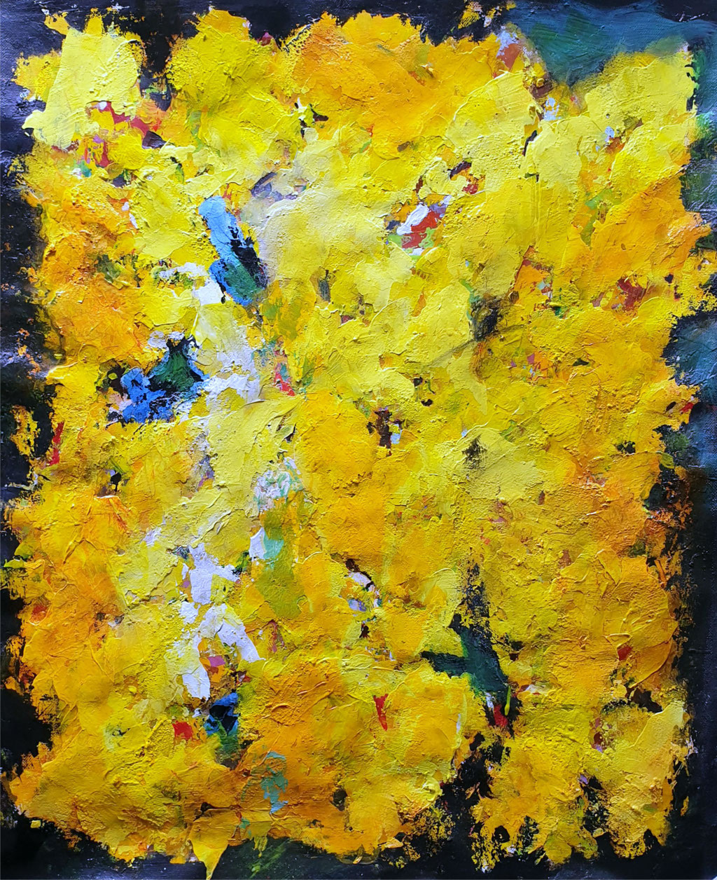2020/1, Abstrakt, Acryl, Leinwand, 48x50 cm 