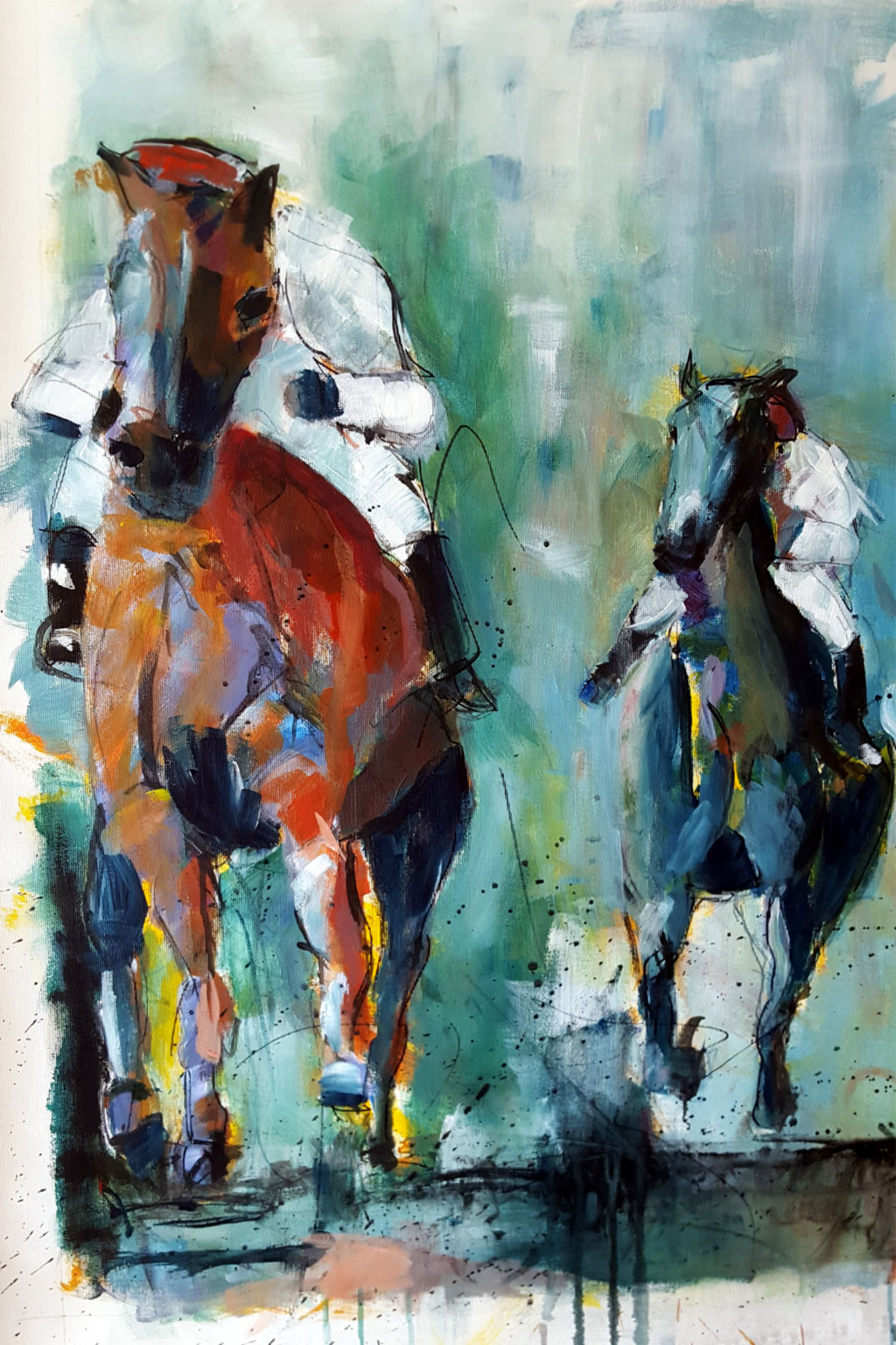 Ausschnitt Jockeys