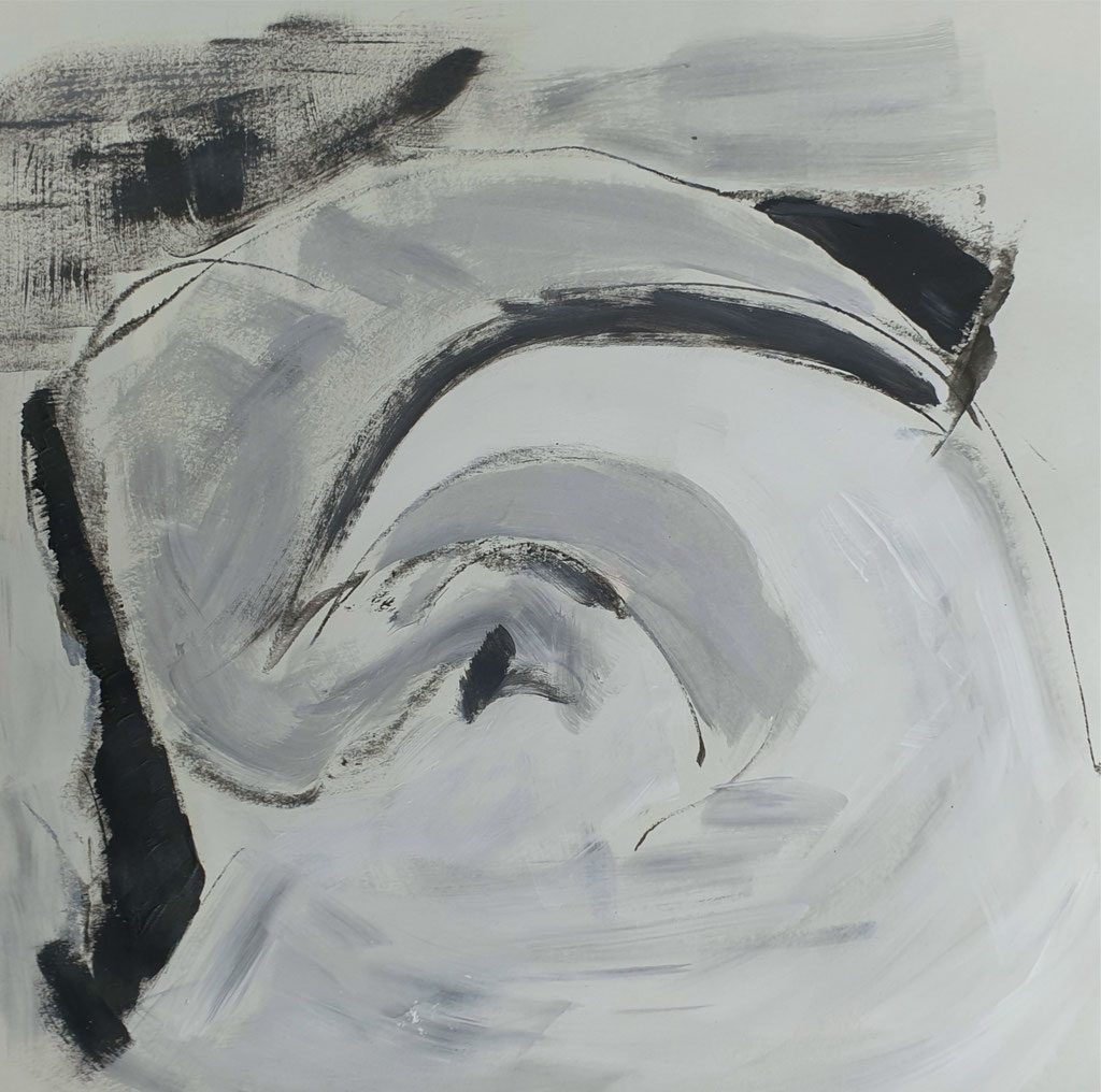 2020/25, Flächen, Formen, Papier, 30x30 cm