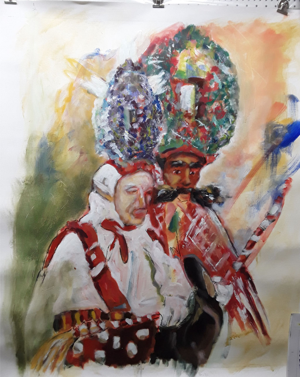 Fasnacht, Roller, Scheller, in Arbeit