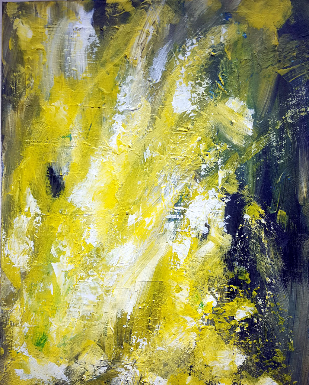 2019/8, Abstrakt, Acryl, Leinwand, 40x50 cm