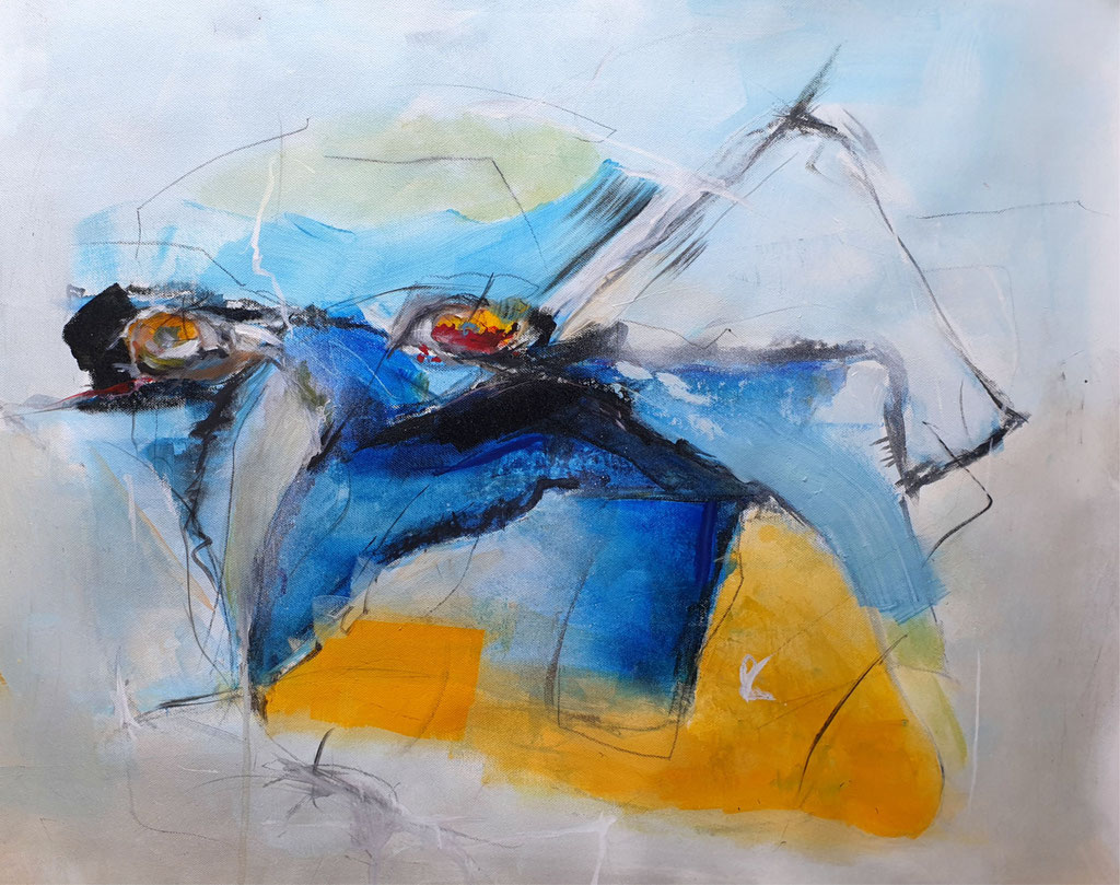 2020/5, Abstrakt, Acryl, Leinwand, 60x50 cm 