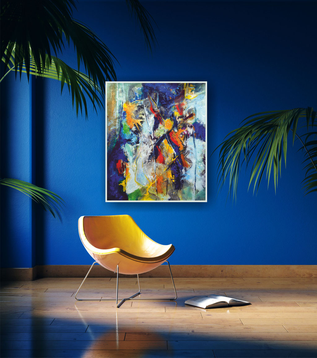 Abstraktes Interieur-Design zu 2020/8, 
