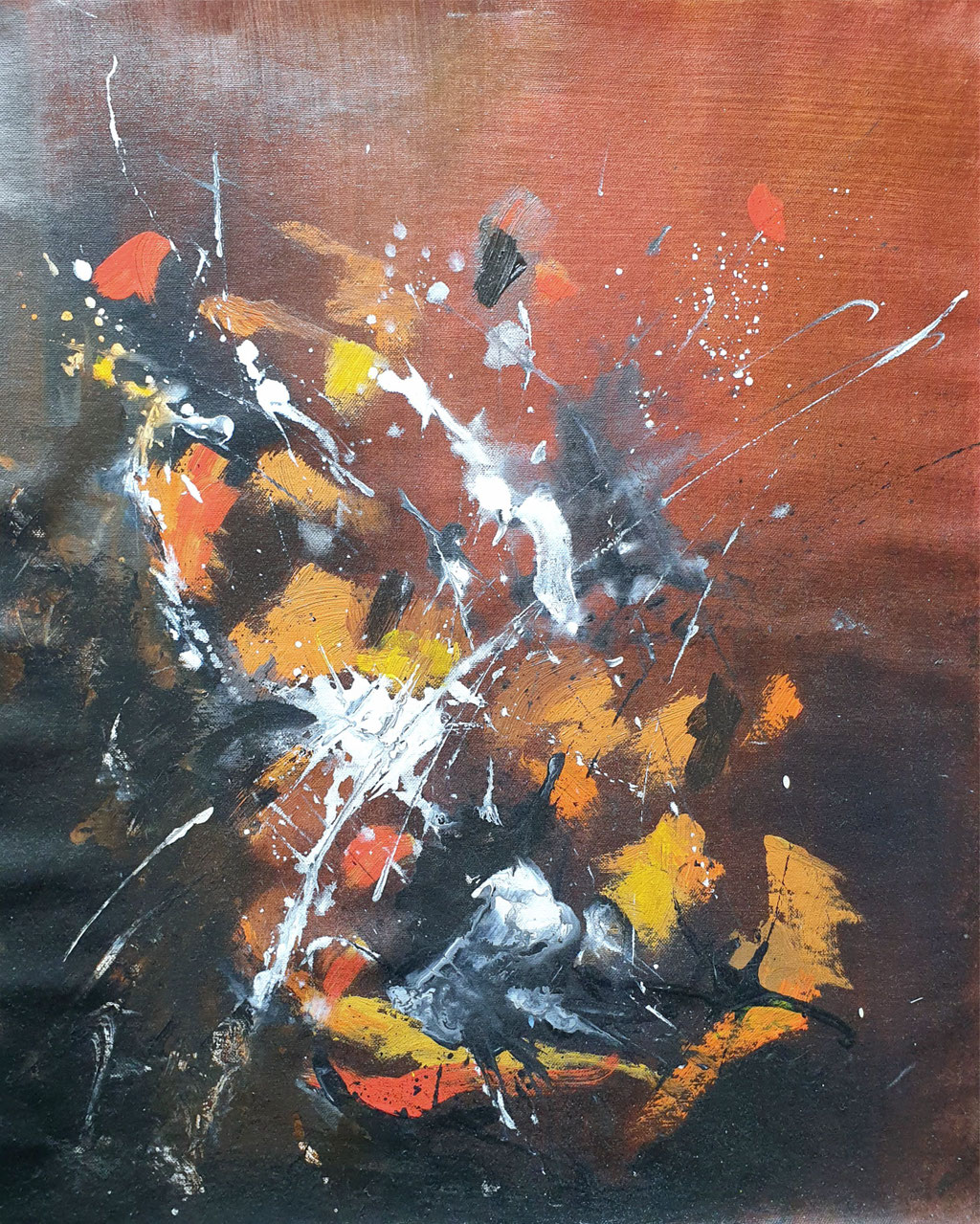 2020/7, Abstrakt, Acryl, Leinwand, 44x56 cm 