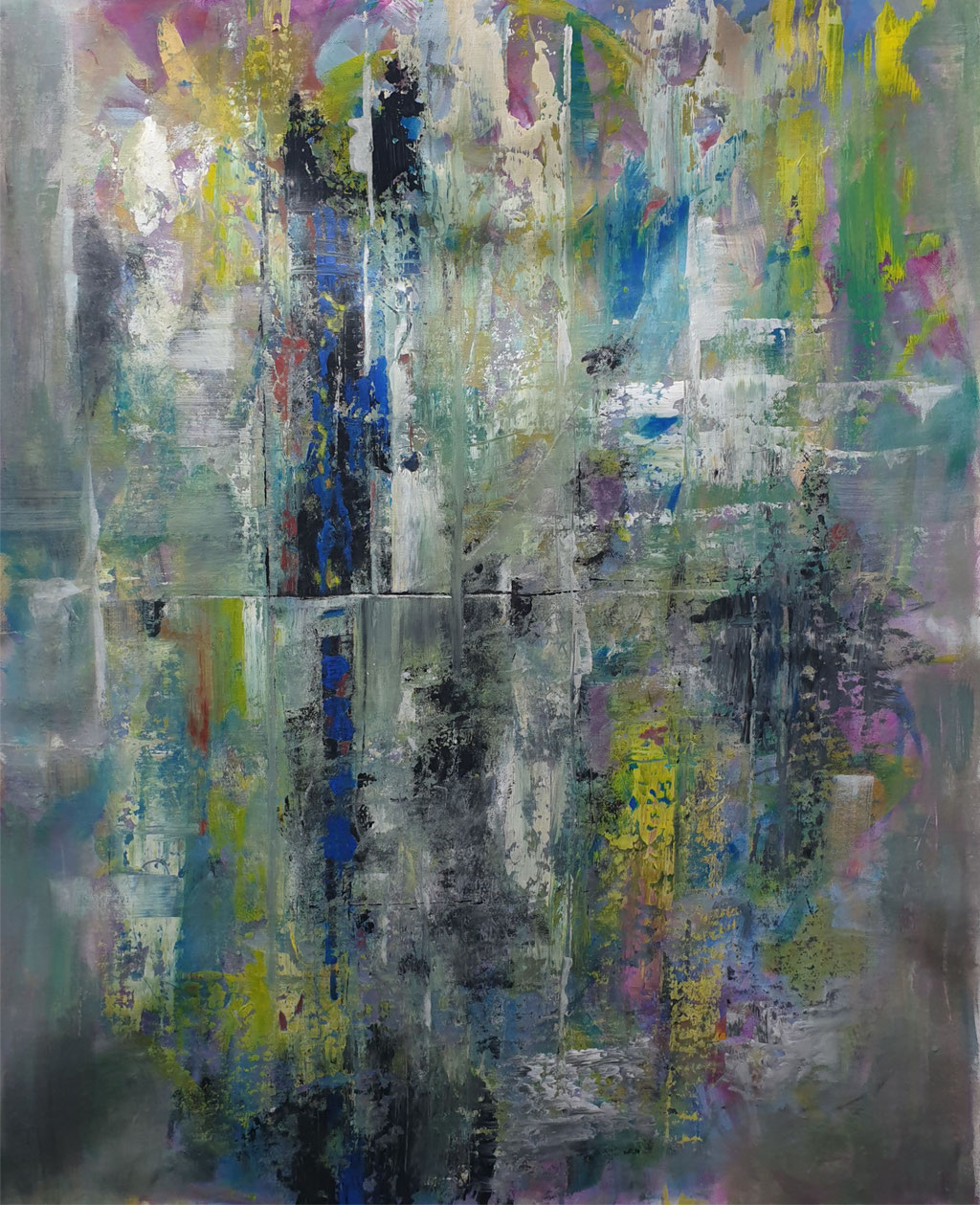 2022/1, Abstrakt, Acryl, Leinwand, 70x90 cm, 
