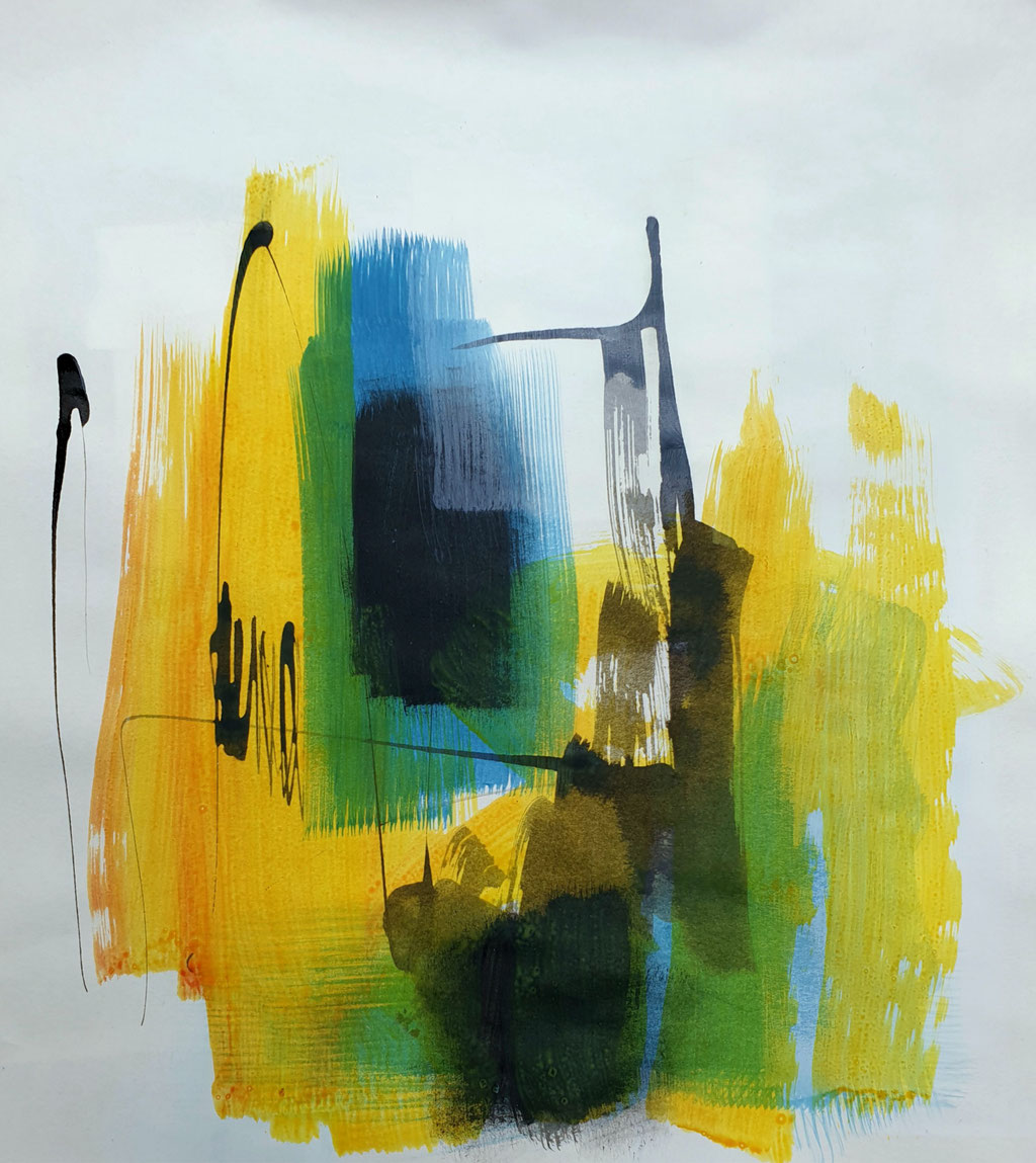 2020/9, Flächen, Formen, Papier, 30x30 cm 