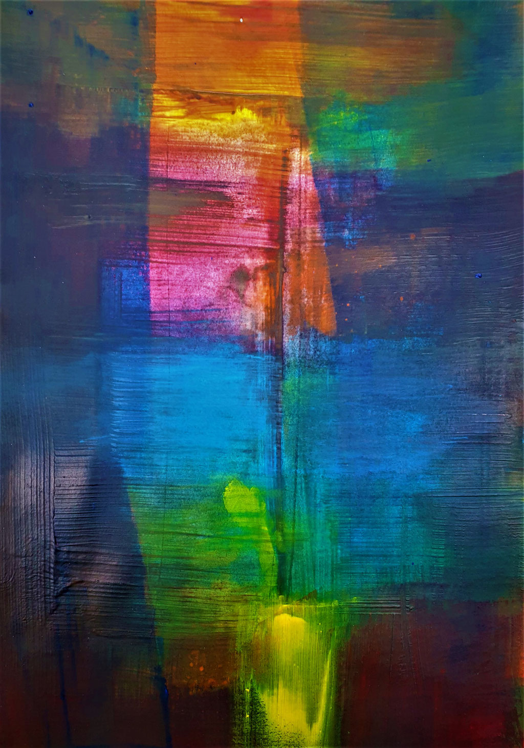 2020/10, Farbräume, Papier, 29x20 cm
