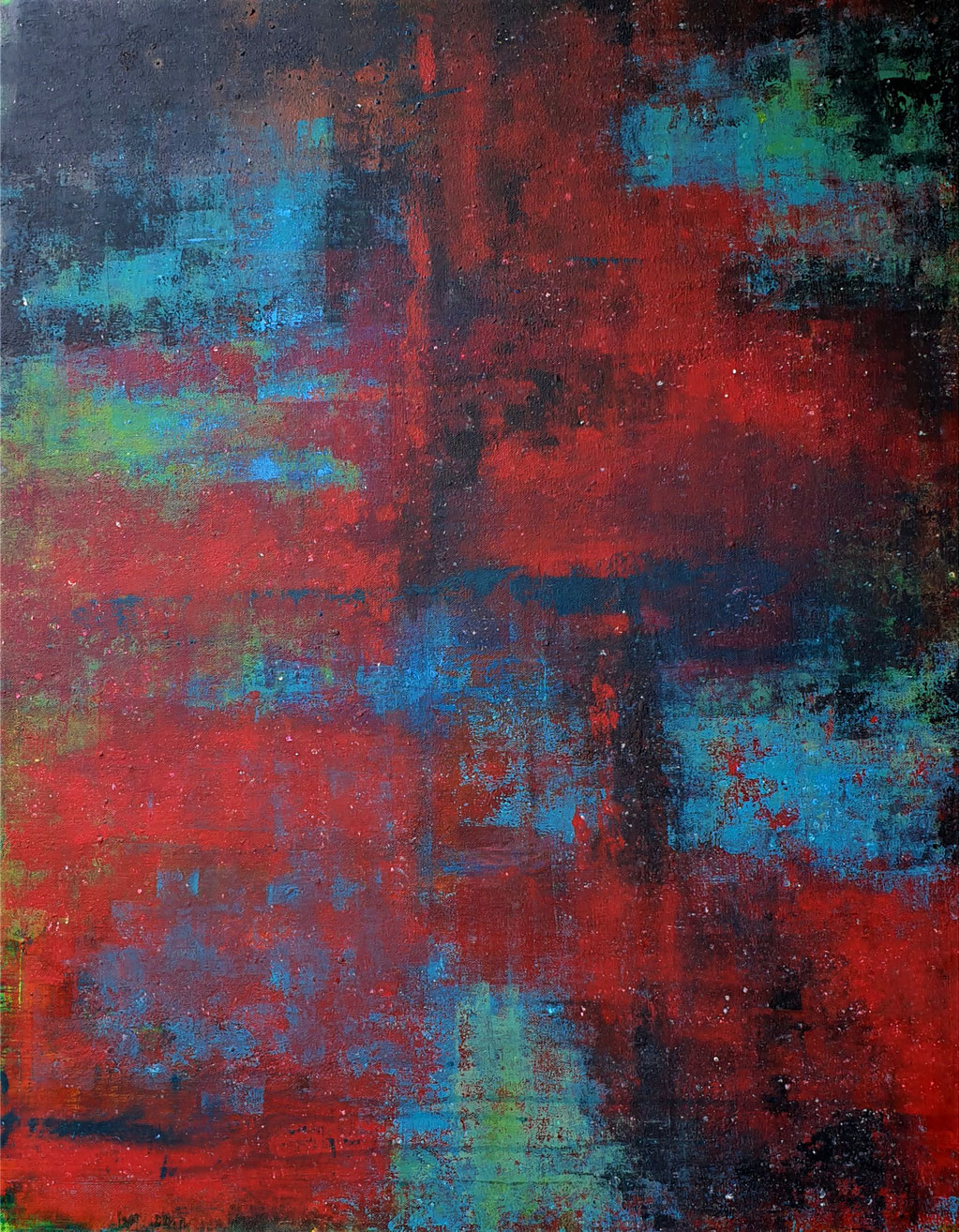 2019/3, Abstrakt, Acryl, Leinwand, 70x90 cm