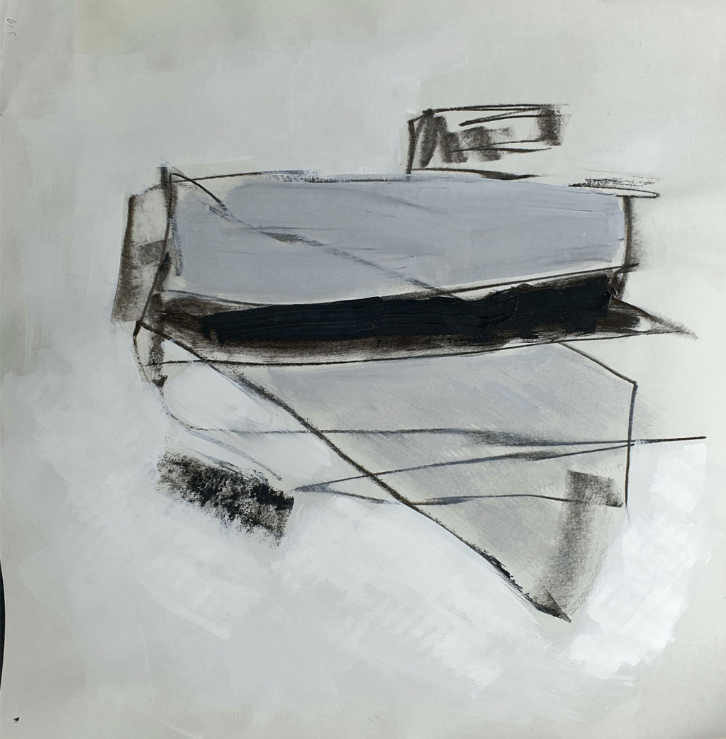 2020/22, Flächen, Formen, Papier, 30x30 cm