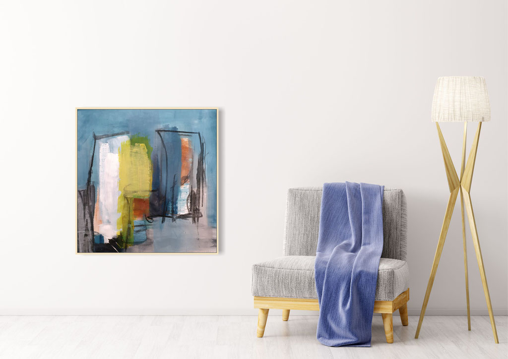 Abstraktes Interieur-Design zu 2020/20, Flächen, Formen