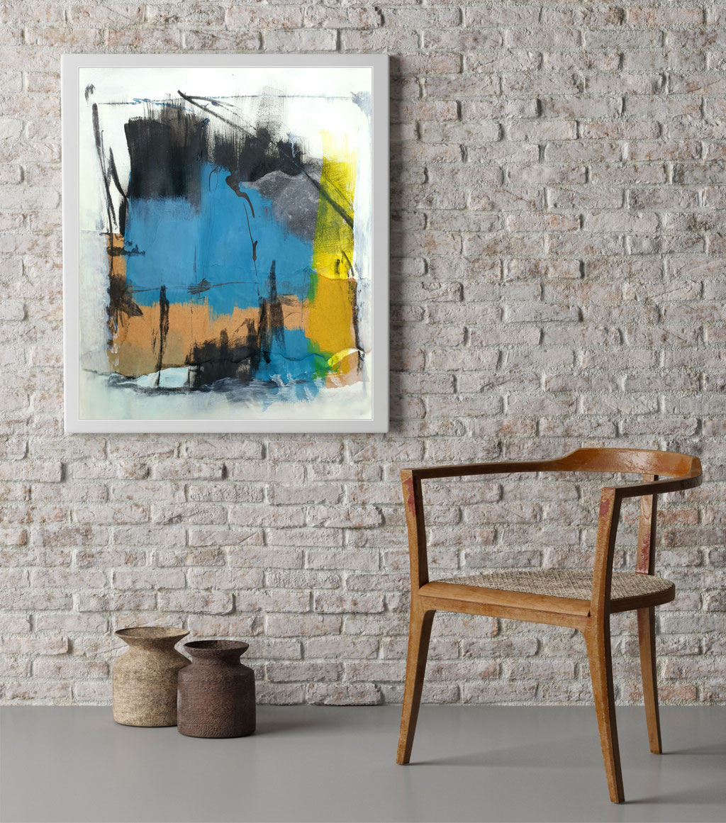 Abstraktes Interieur-Design zu 2020/6, Flächen, Formen
