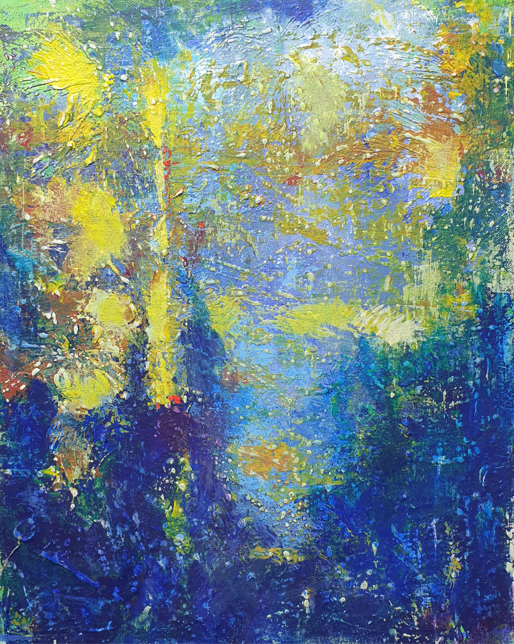 2019/5, Abstrakt, Acryl, Leinwand, 40x50 cm